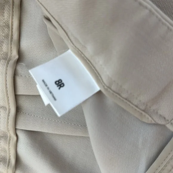 Express Beige Wide-Leg Trousers size 8 - Picture 5 of 5